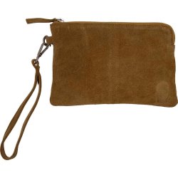 Alpha - Clutch i ruskind - Camel 