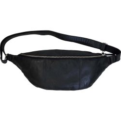 Miko - Bumbag i antik sort l�der - Large