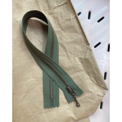 YKK Lynls 6mm Antik Messing 20 / 35 / 45 cm JgergrnIArmy