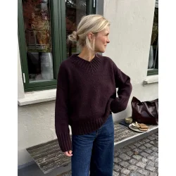 Petiteknit - Hannah Sweater v-Neck - Enkeltopskrift