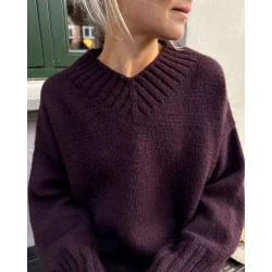 Petiteknit - Hannah Sweater v-Neck - Enkeltopskrift