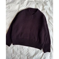 Petiteknit - Hannah Sweater v-Neck - Enkeltopskrift