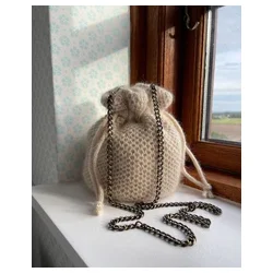 Petiteknit - For til Taske med rund bund - � 48 cm. Natur