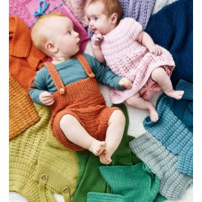 Farverig babystrik - Opskriftshfte af Charlotte Kaae