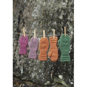 Lune Hjertevotter til barn - Sandnes Garn - Enkeltopskrift.