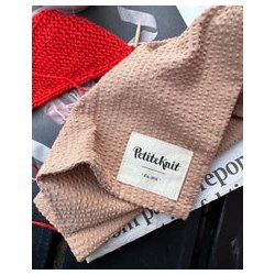 Petiteknit - Knitter's String Bag - Praline Seersucker