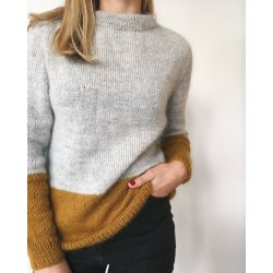 PetiteKnit - Kontrastsweater - Enkeltopskrift