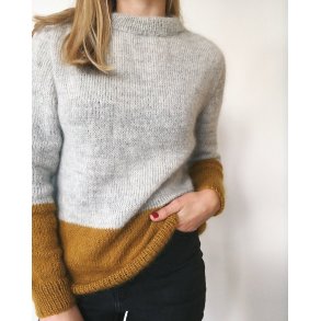 PetiteKnit - Kontrastsweater - Enkeltopskrift