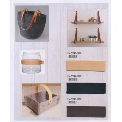 Lderrem ca. 100cm 20mm. Fv. Sort