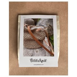 Petiteknit - Lderstrop til French Market Bag - Natur