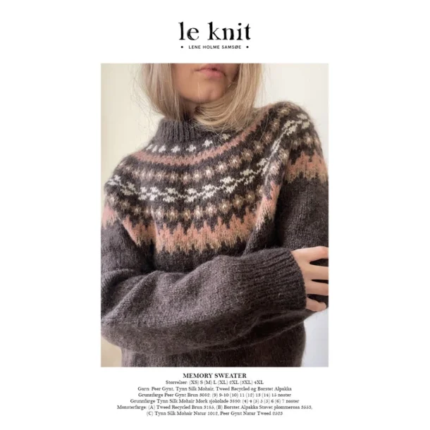 Memory Sweater - Le Knit Enkeltopskrift LHS-27D