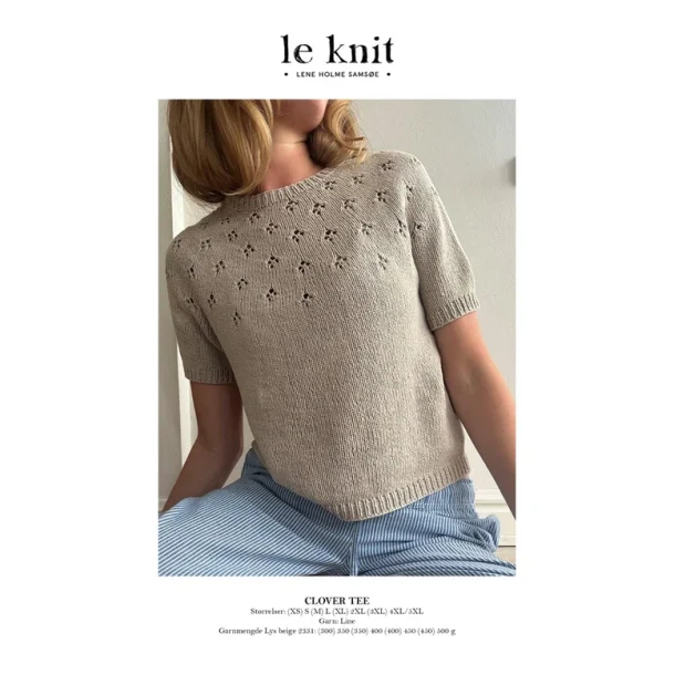 Le Knit - Clover Tee - Enkeltopskrift LHS-33