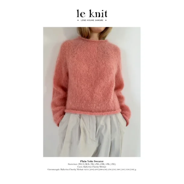 Le Knit - Plain Yoke Sweater - Enkeltopskrift LHS39D