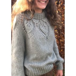 Le Knit Chunky Dahlia Junior . Sandnes Enkeltopskrift