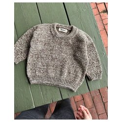 Petiteknit - Melange Sweater Baby - Enkeltopskrift