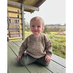 Petiteknit - Melange Sweater Baby - Enkeltopskrift