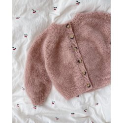 Petiteknit - Novice Cardigan Mini - Mohair Edition - Enkeltopskrift