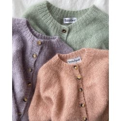Petiteknit - Novice Cardigan Mini - Mohair Edition - Enkeltopskrift