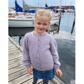 Petiteknit - Novice Cardigan Junior - Mohair Edition - Enkeltopskrift