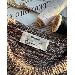 Petiteknit - Label Med babystrrelser - 1 Stk