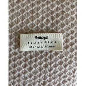 Petiteknit - Label Til Brnestrrelser - 1 Stk