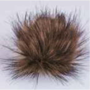 Mayflower PomPon Poly. Fv. Brun/Sort Nr 24