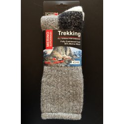 Ragsokker 80% merinould i trekking udgave Fv. Koksgr - Nr.02