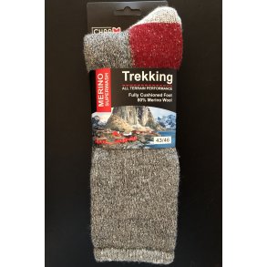 Ragsokker 80% merinould i trekking udgave Fv. Rd