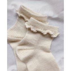 Petiteknit - Ruffle Socks - Enkeltopskrift