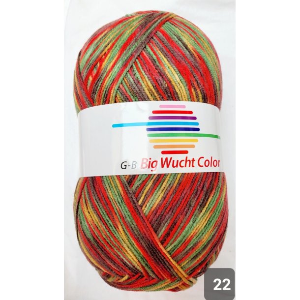 G-B Garn - Big Wucht Color Fv. 22 Multi