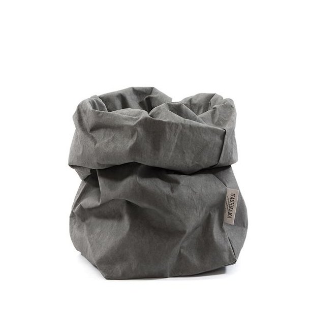 Uashmama Paper Bag - Str. 2L Fv. Dark Grey