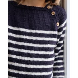 Petiteknit - Seaside Sweater Junior - Enkeltopskrift