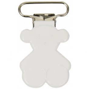 Seleclips Bamse fv. Hvid