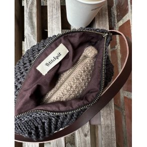Petiteknit - For til Taske med rund bund - � 58 cm. Brun