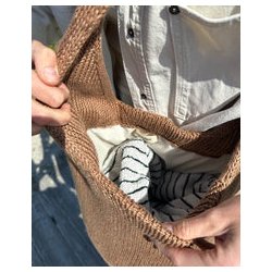 Petiteknit - For til Taske med rund bund - � 68 cm. Natur