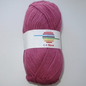 G-B Nora Acrylgarn. Fv. 33 St�vet M�rk Rosa