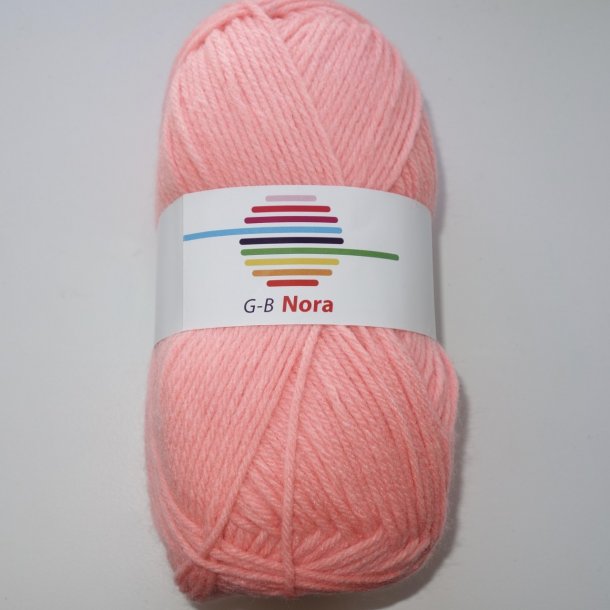 G-B Nora Acrylgarn. Fv. 80 Lys Neon Orange/Pink