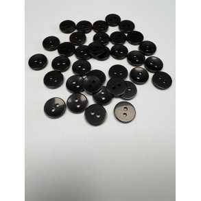 Plastknap Sort 12mm 50 stk (Restsalg)