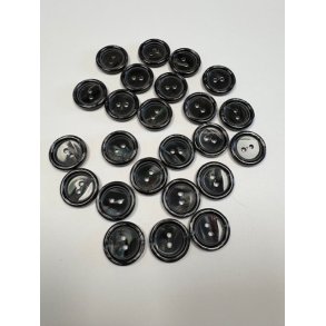 Plastknap Sort 20mm 50 stk (Restsalg)