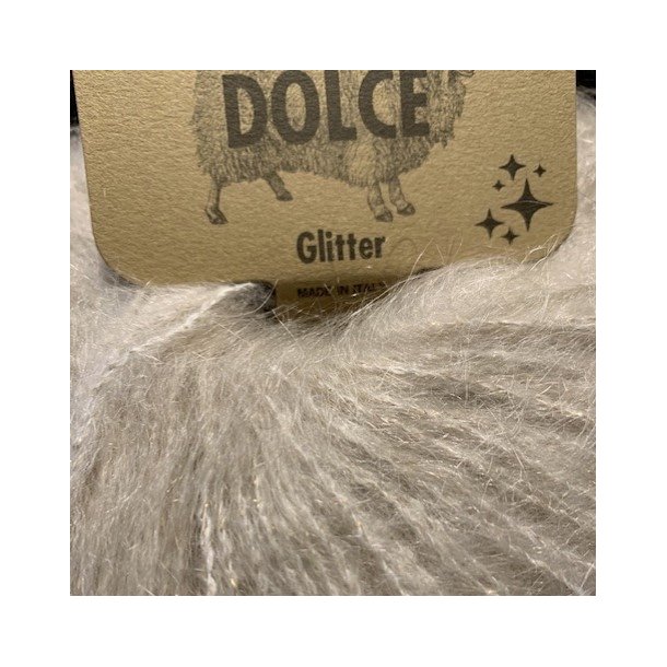 Dolce - Kid Mohair Glitter Farve 300 Kitt