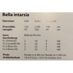 Bella By Permin - Bella Intarsia - Enkeltopskrift 893255
