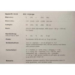 Bl Isbjerge - Cewec - Enkeltopskrift nr 4628