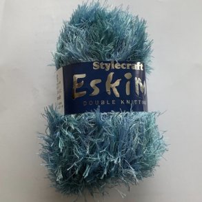 Pelsgarn Eskimo. Fv. 543 Lys Denim