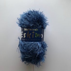 Pelsgarn Eskimo. Fv. 999 Mrk Denim