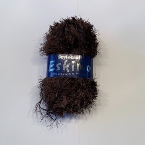 Pelsgarn Eskimo. Fv. 5067 Mrk Brun/Sort