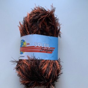 Pelsgarn Safari Fv. 401 - Sort/Orange