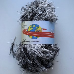 Pelsgarn Safari Fv. 405 - Sort/Slv