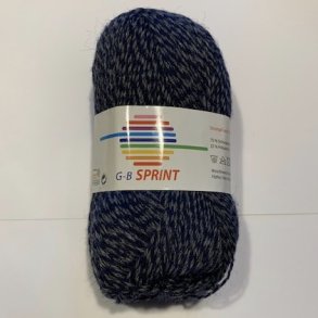 GB - Sprint Strmpegarn Fv. 283 Mrk Bl/Gr. 