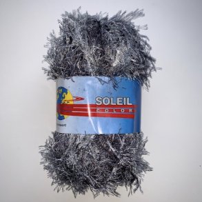 Pelsgarn Soleil Color - Fv. 300 Slv/Gr Multi