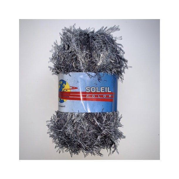 Pelsgarn Soleil Color - Fv. 300 Slv/Gr Multi